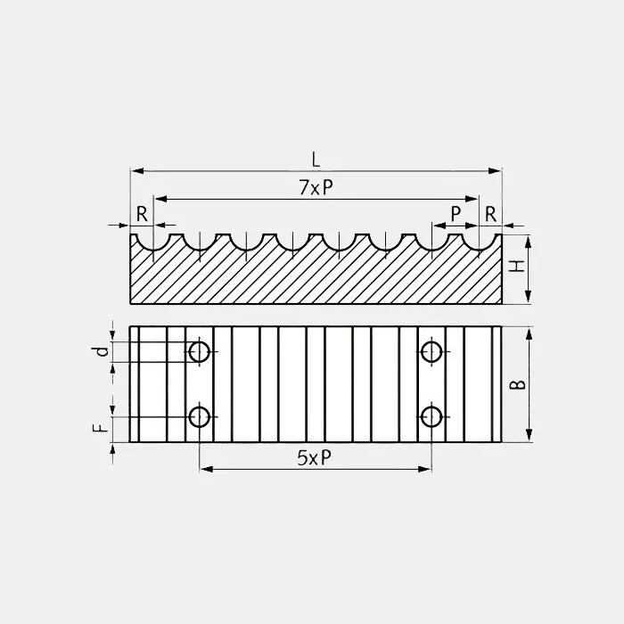 klemplade_htd-14m-til_tandrem_2 Klemplade HTD 14M-40 &rarr; Rembredde 40 mm