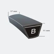 Gates kilerem Hi-Power Profil 17x11 -Profil B - v-belt